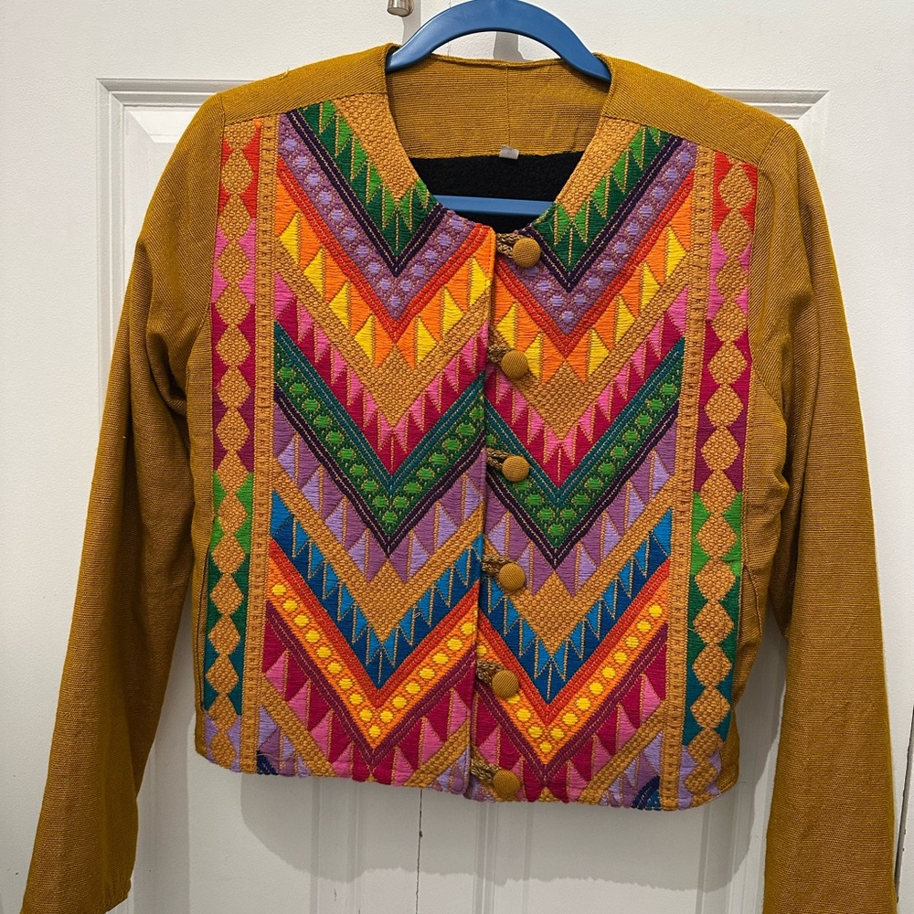Colorful Geometric Pattern Jacket